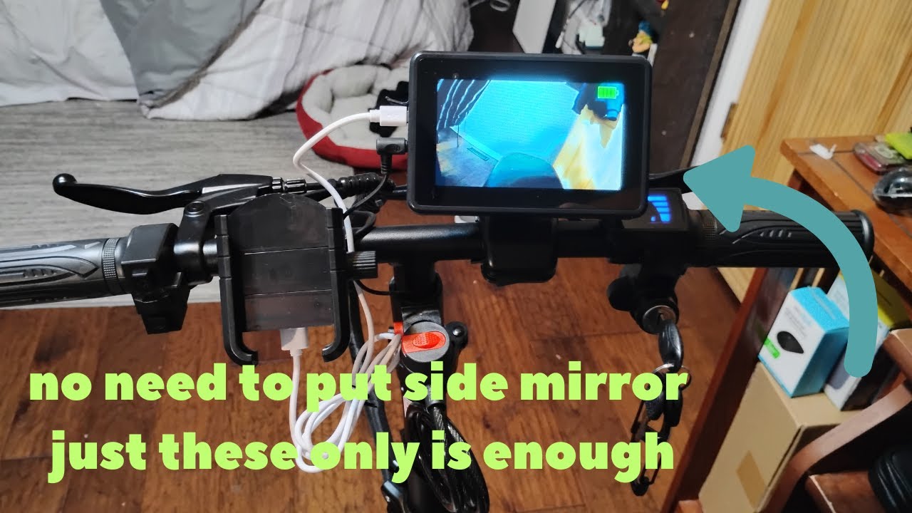 Bike/E-Bike Rearview Camera - Unboxing and Quick Set-up || The Tech Cyclist || Keep On Cycling
