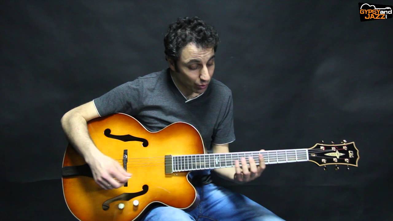 Блюзовые риффы на новой гитаре Archtop | Цыганский джаз | Яаков Хотер