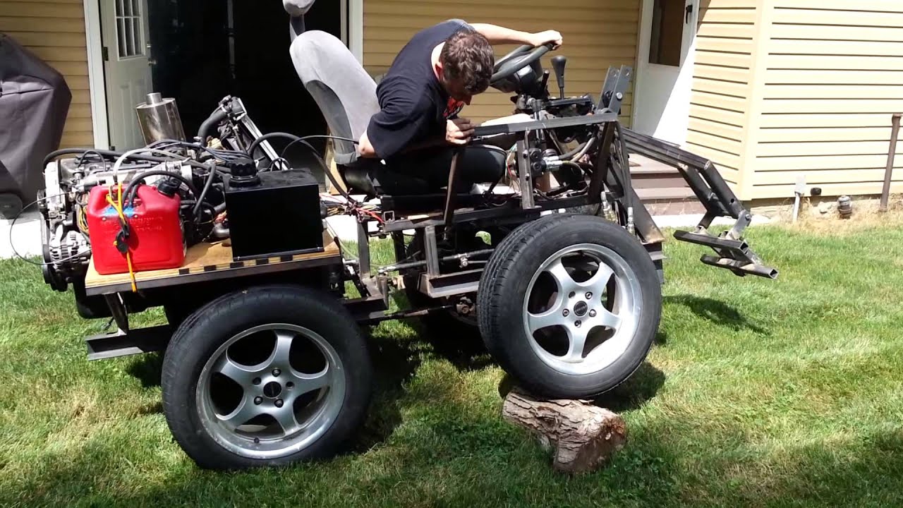 Homemade honda wheel loader part 5