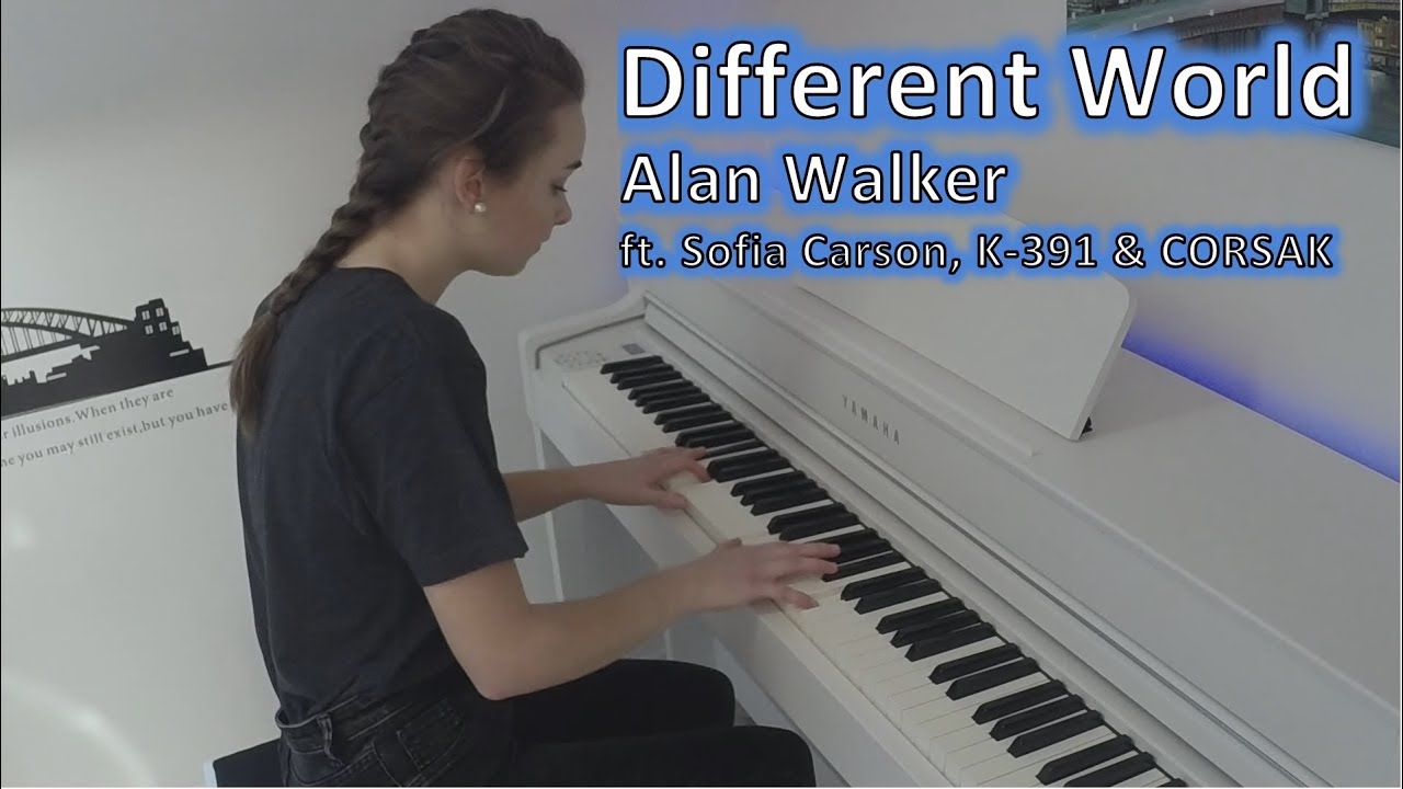 DIFFERENT WORLD - ALAN WALKER (ft. Sofia Carson, K-391 & CORSAK) | pianoemie cover