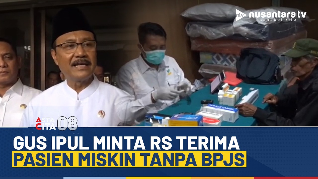 Kemensos Minta Rumah Sakit Layani Pasien Kurang Mampu Tanpa Kepesertaan BPJS | ASTA CITA 08