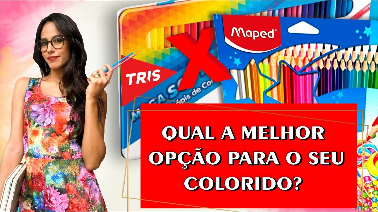 Comparação entre os lápis da Tris e Maped| Vida em cores
