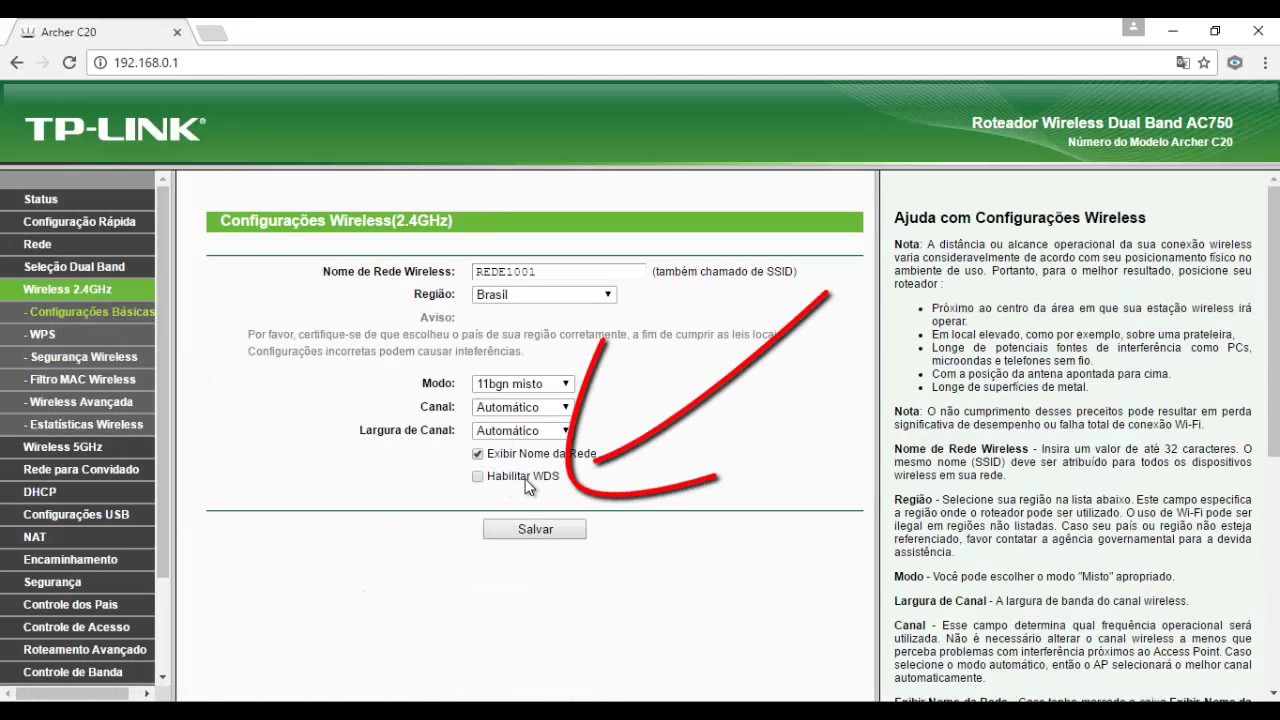 COMO CONFIGURAR ROTEADOR TP LINK WDS REPETIDOR 750MBPS ARCHER C20