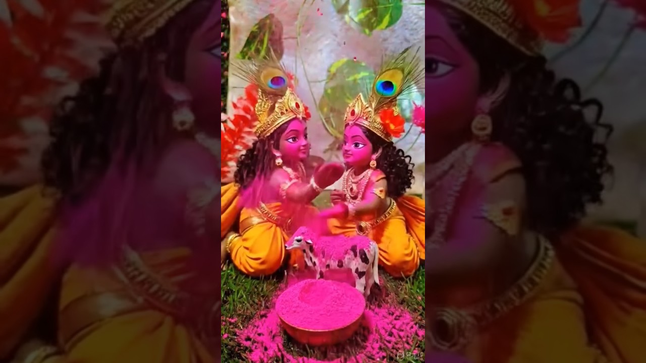 holi he kya 🤪 #krishna #laddu #viral #holi