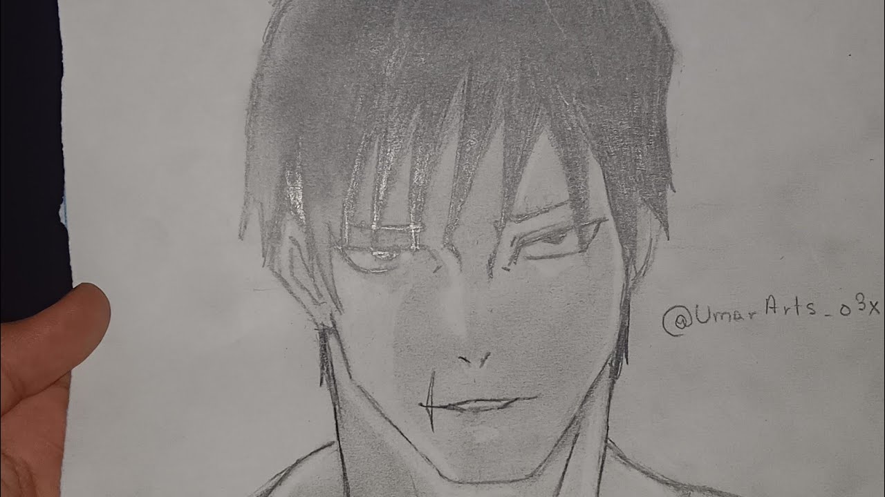 How to draw toji from jujutsu kaisen