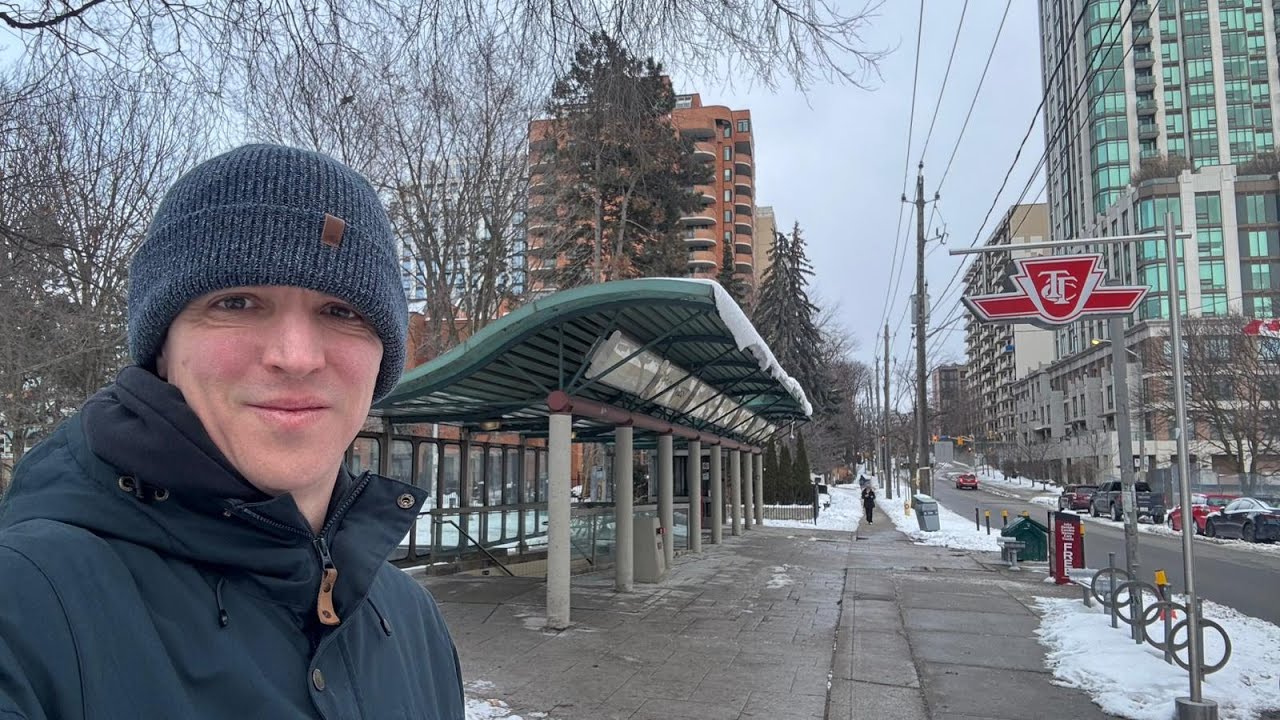 Toronto LIVE: COLD Monday afternoon... into a ravine + Eglinton