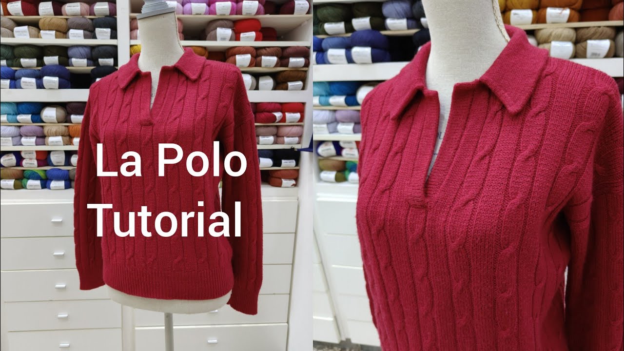 La Polo / maglia con colletto polo kniting Tutorial parte 1