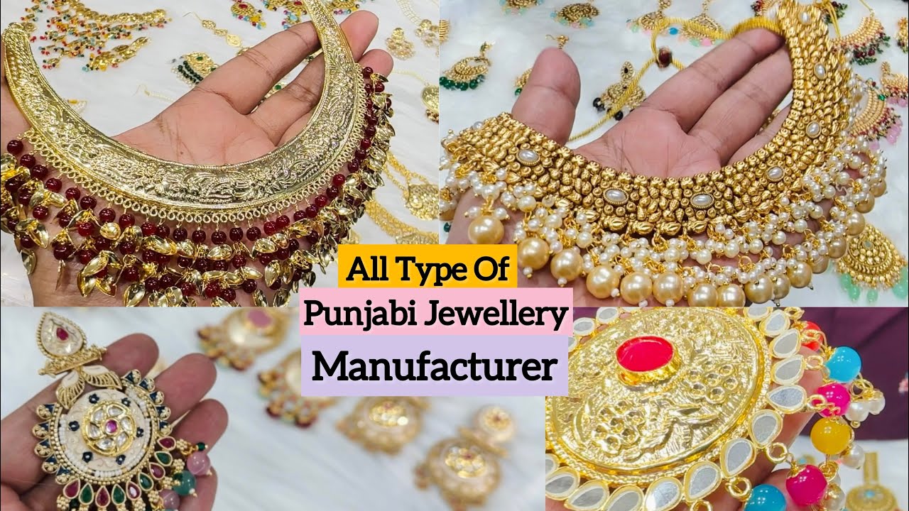 Punjabi Style Gold  Replica Jewellery Wholesaler | Premium Jadau Jewellery Manufacturer in Delhi
