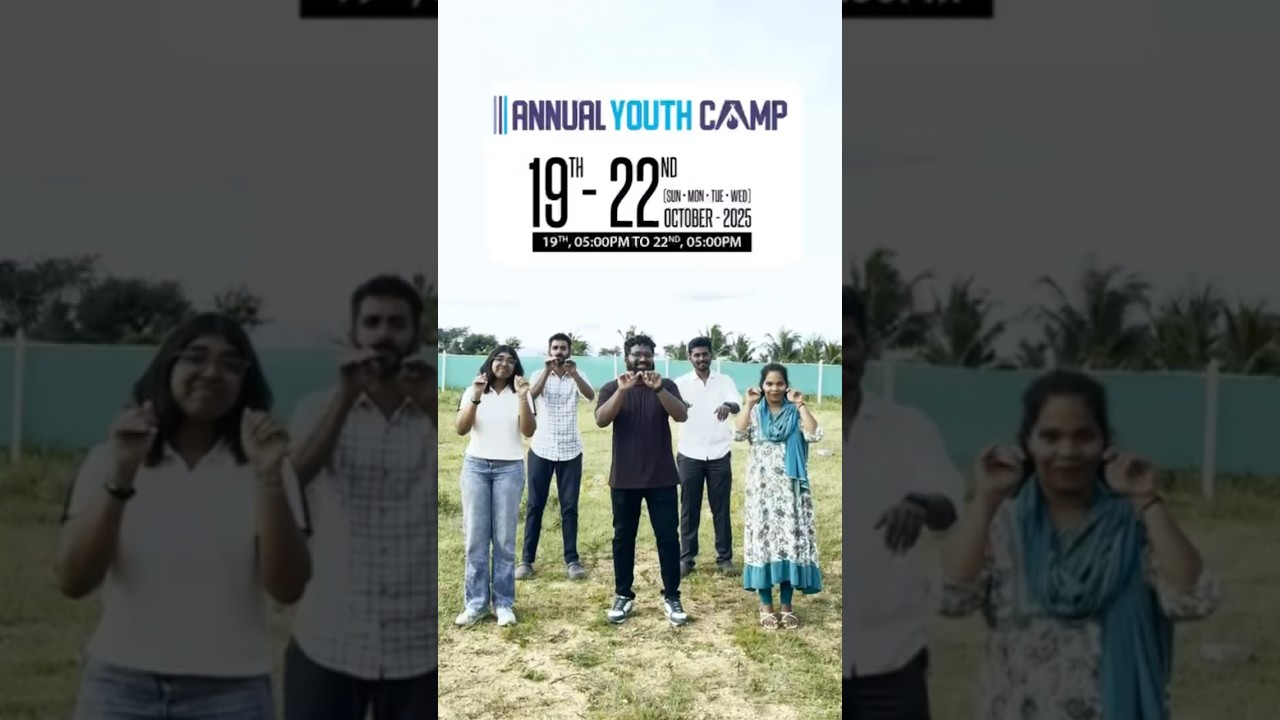 🔥 Annual Youth Camp 2025 🔥📅 Date: 19th – 22nd October 