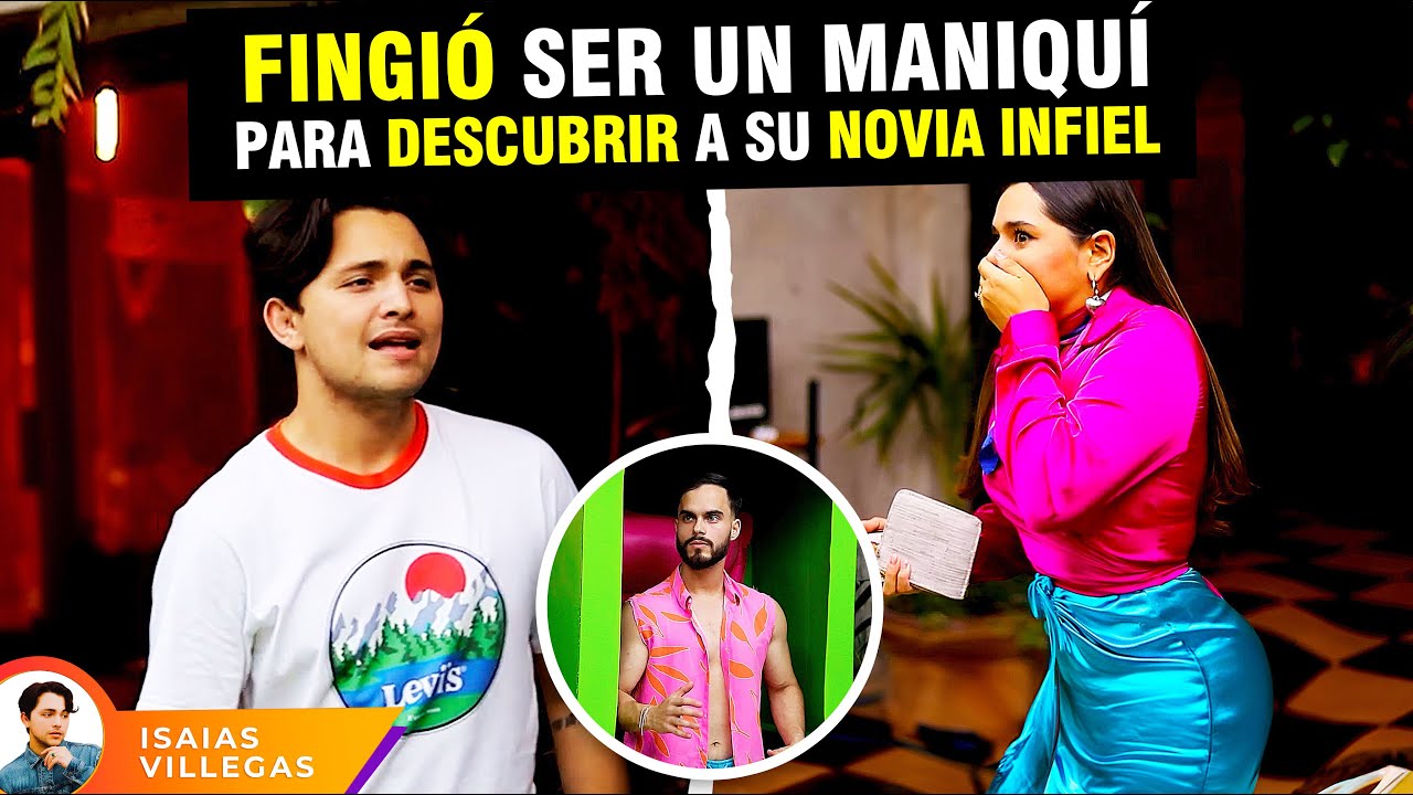 Fingió ser un maniquí para descubrir a su novia infiel