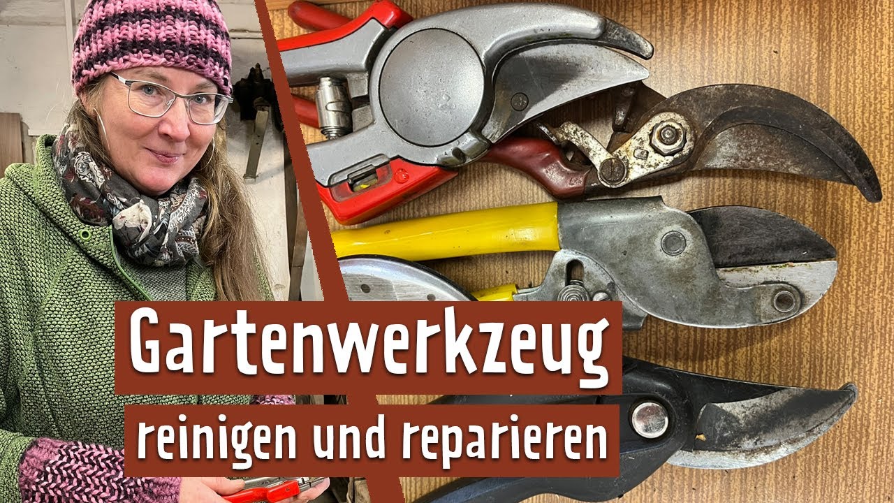 Gartenschere, Spaten, Rasenmäher: Werkzeug und Geräte pflegen und reinigen | MDR Garten