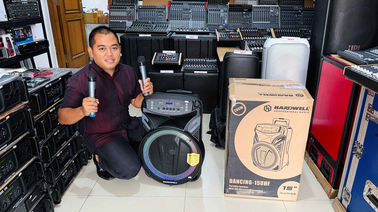 Unboxing Speaker Murah HARDWELL DANCING 15 UHF