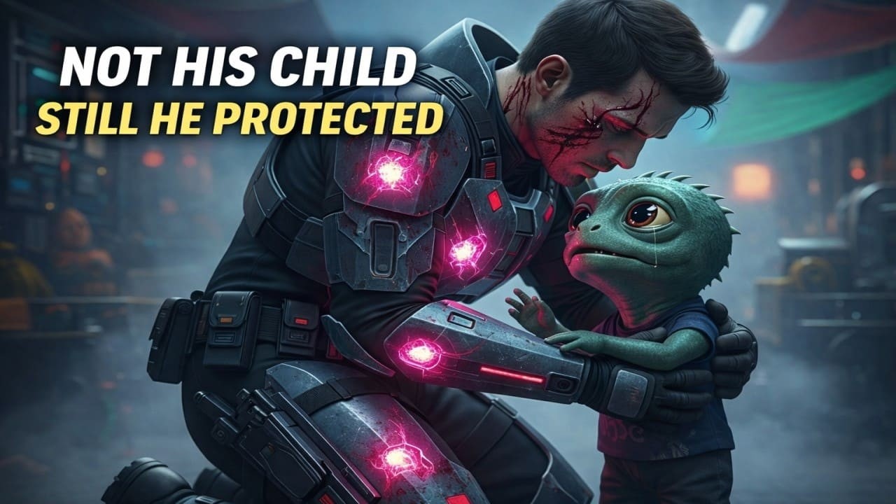 He Shielded an Alien Child from Eight Plasma Blasts — What Happened Next Shocked the Galaxy  Sci-Fi