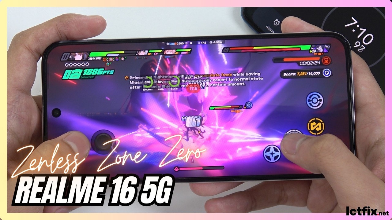Realme 16 5G Zenless Zone Zero (ZZZ) Gaming Test | Dimensity 6400 Turbo, 120Hz AMOLED FPS Test