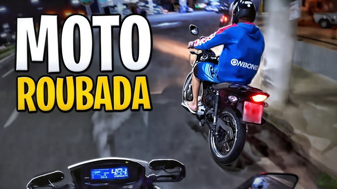 PINOTE COM MOTO ROUBADA.