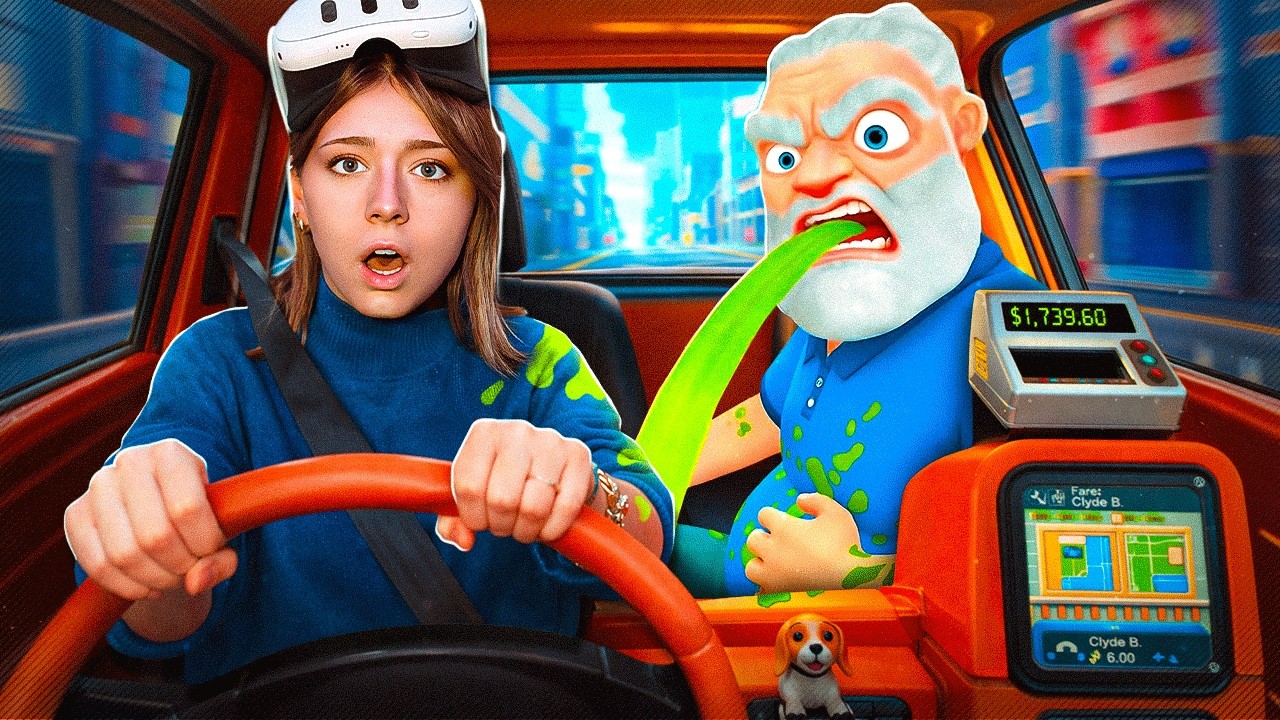 Sono una TASSISTA ma tutto è FUORI CONTROLLO!! 🤣 | Taxi Driver (VR)