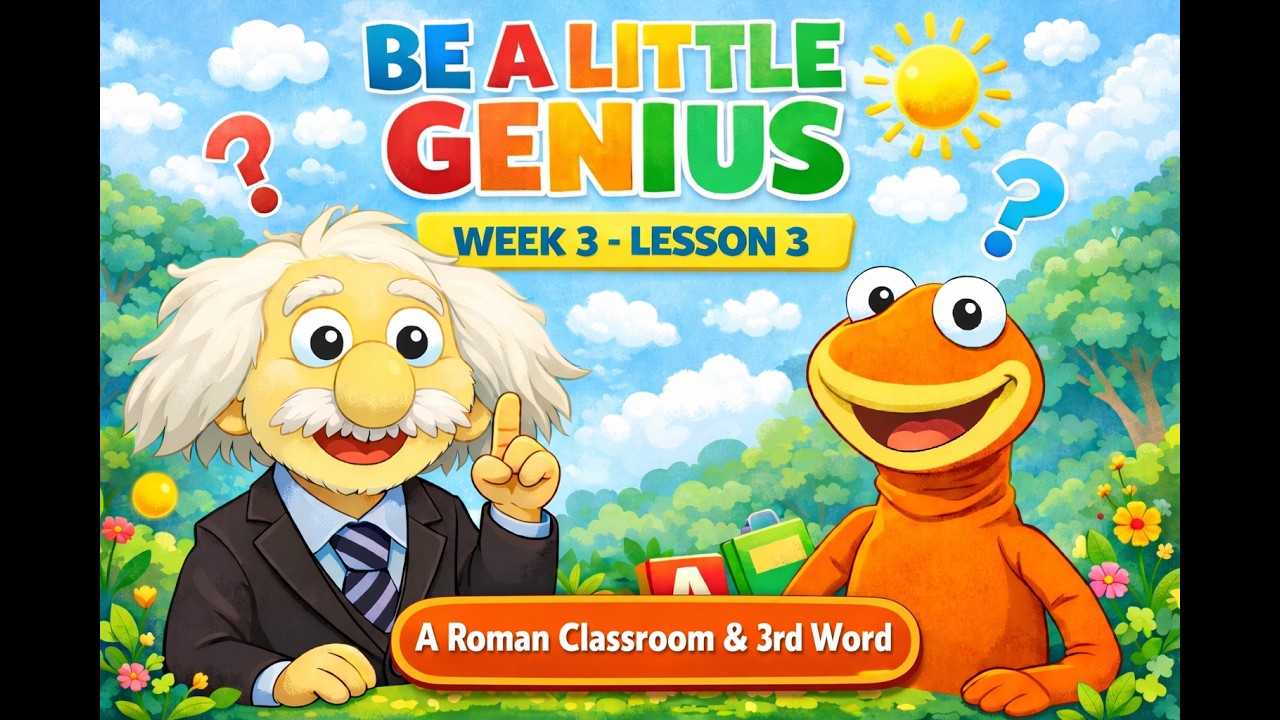 Be a Little Genius - Season 1 Week 3 Lesson 3 - A Roman Classroom and 3rd Word