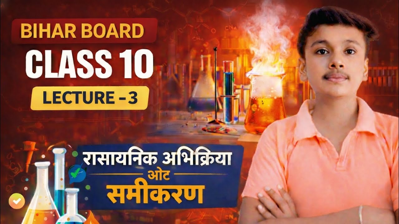 👉 Class 10 Chemistry | रासायनिक अभिक्रिया के प्रकार 🔥 | Bihar Board 2026 | Lecture 3 |