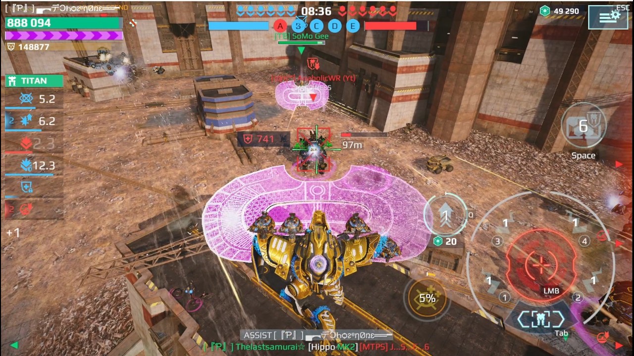 PNS VS Եԃɱ™ Clan (2 Games) - War Robots - WR