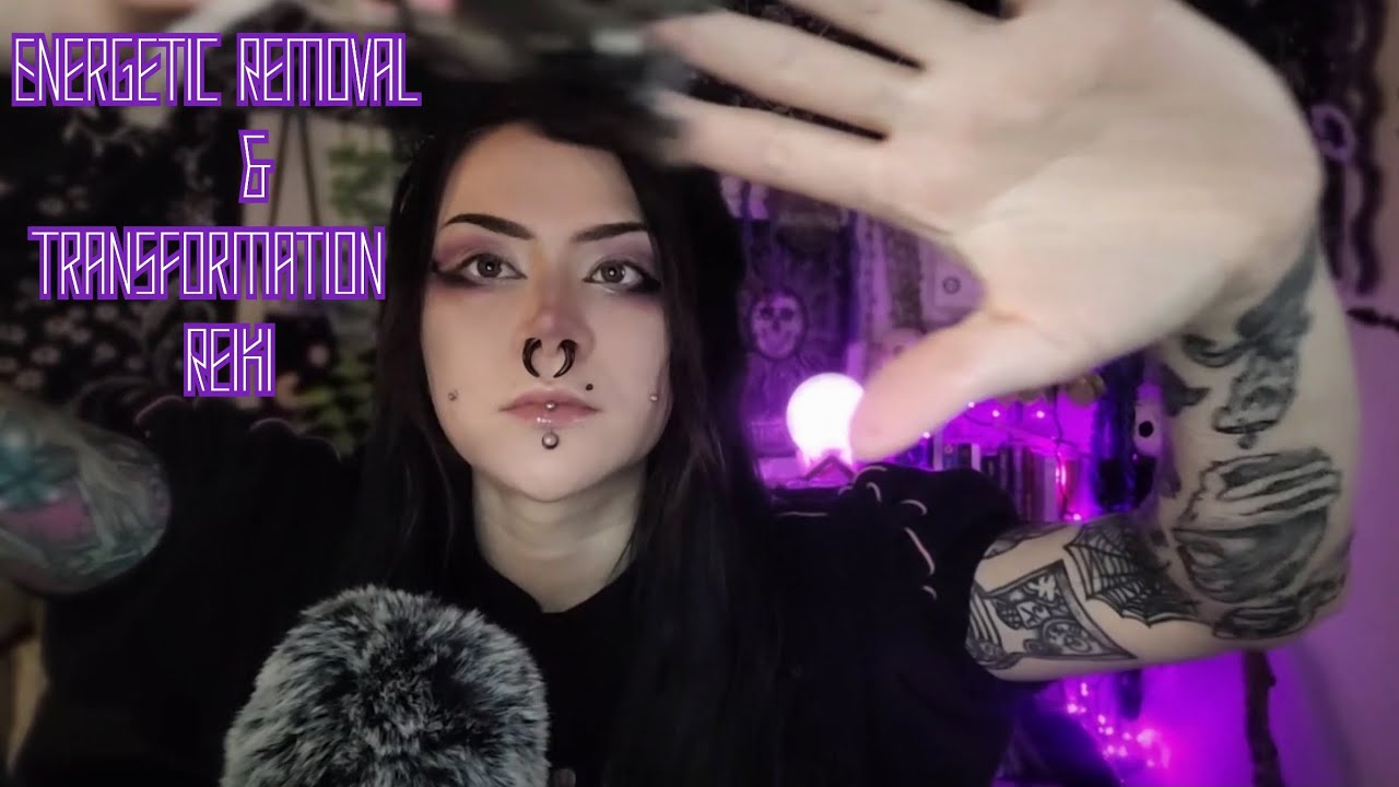 ASMR Reiki | Energy Removal, Transmutation & Transformation  👻💫