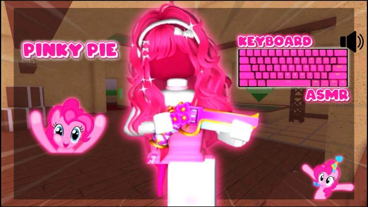 PINKY PIE *DESTROYS* CAMPERS IN MM2 + KEYBOARD ASMR!