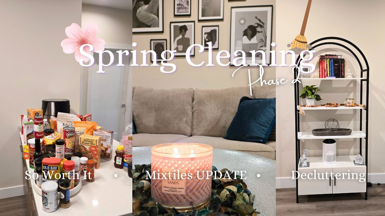 SUNDAY RESET 🌺🧹🛋️💧│ Spring Cleaning Motivation, Mixtiles Update,  Deep Clean & Declutter With Me, +