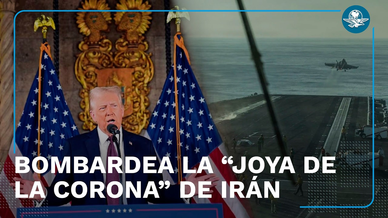 Trump presume “histórico” bombardeo en Medio Oriente