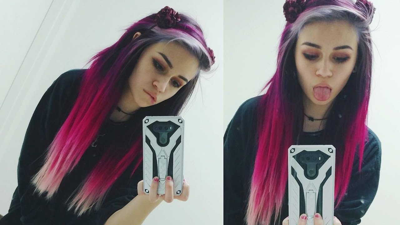 Raspberry Ombre Hair tutorial & REVIEW | Kylie The Jellyfish