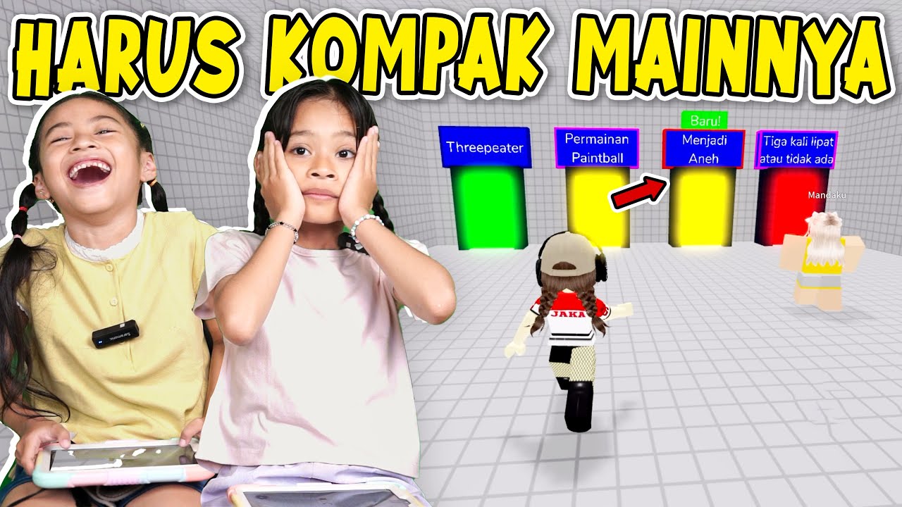 ALUNA DAN AMANDA MAIN ROBLOX TOWER TEKA TEKI!! HARUS KERJA TEAM!!