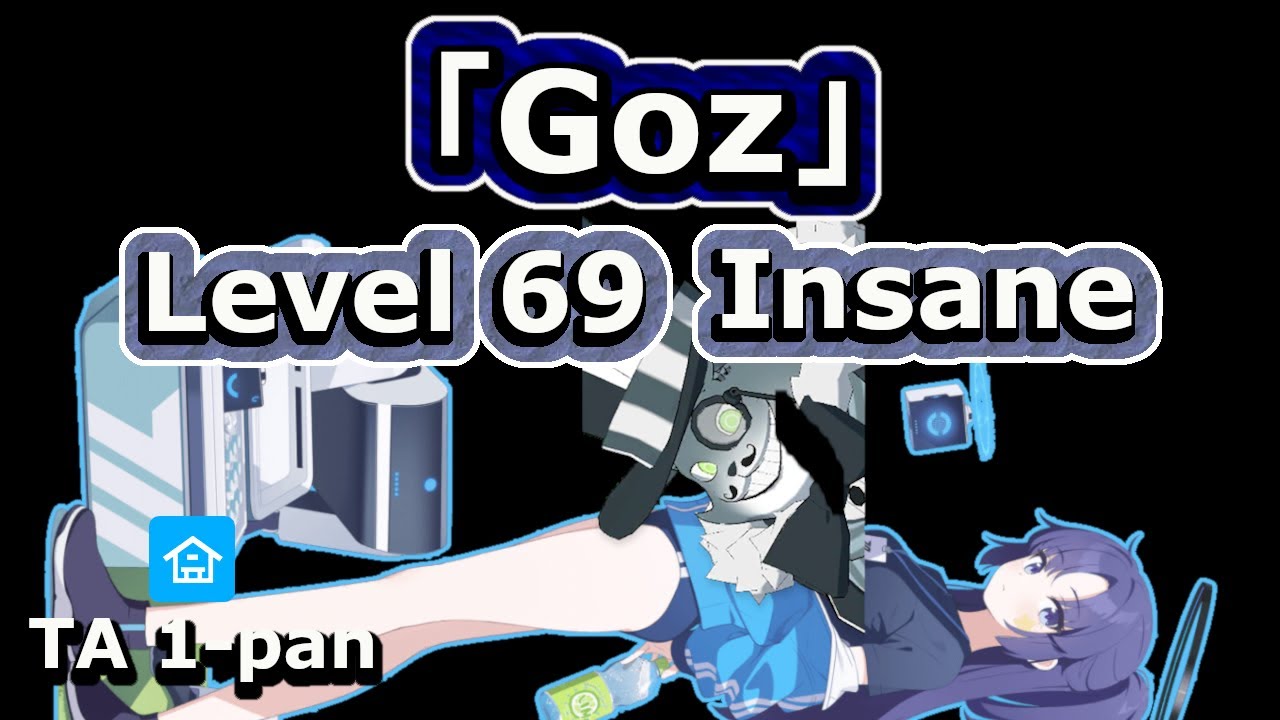 「Goz」Lvl 69 Insane - Total Assault Indoors 1-Pan Blue (Blue Archive Global) - 27,548,608pt