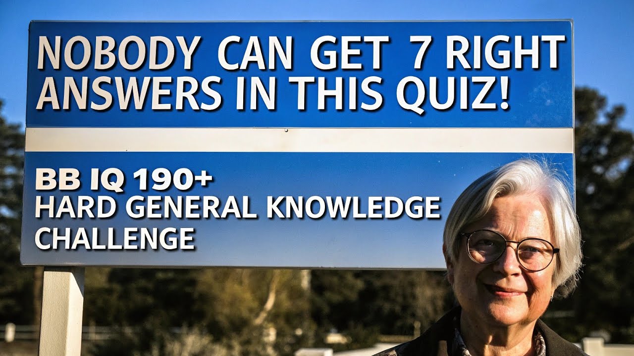 NOBODY CAN GET 7 RIGHT ANSWERS IN THIS QUIZ! | Brain Burst IQ | Hard General Knowledge Challenge🧠❓