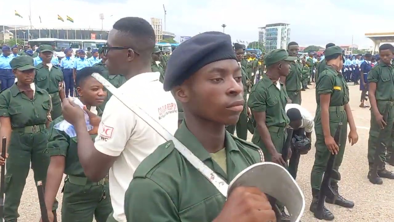 Nsawkaw State SHS cadet crops
