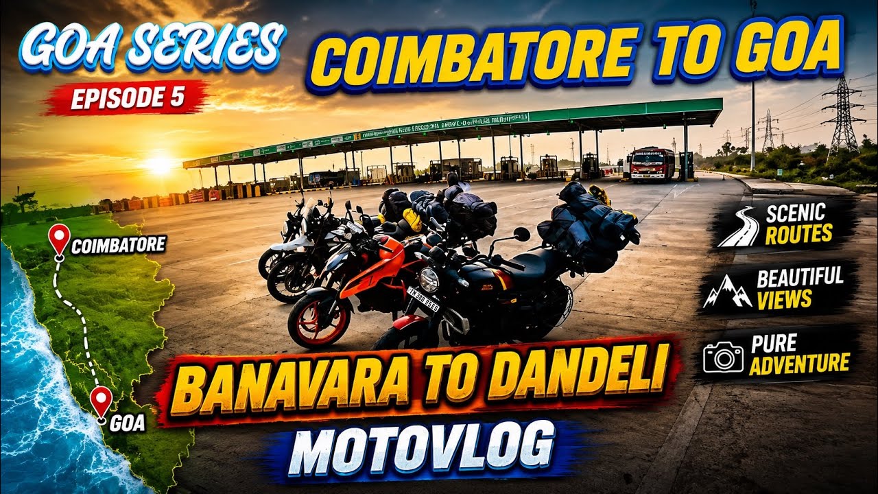 Goa Series | banavara To Dandeli | Guerrilla 450 | Motovlog | Episode 5