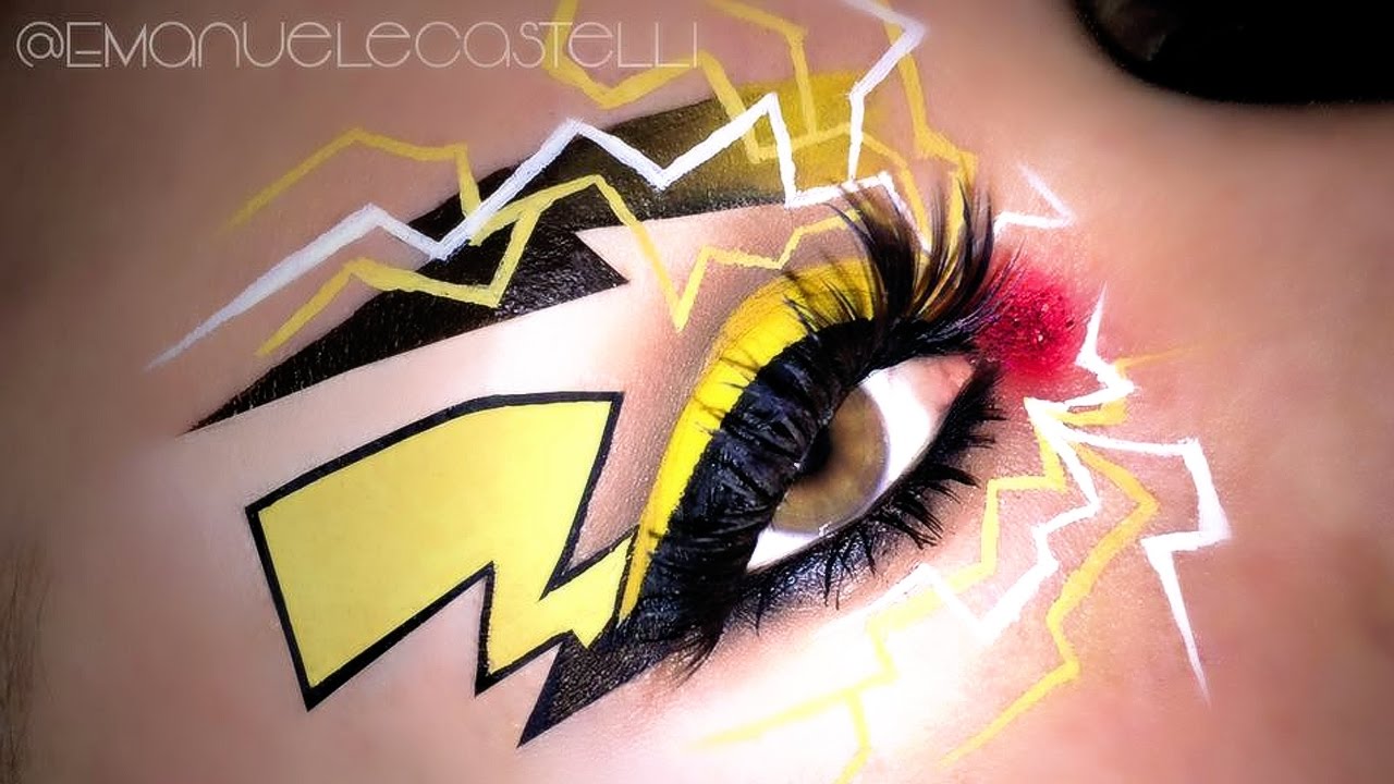 PIKACHU Cosplay - Pokemon Go Halloween Makeup Tutorial