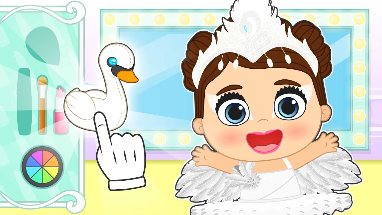 BABY LILY 🦢💄 Dress up as a White Swan for ballet