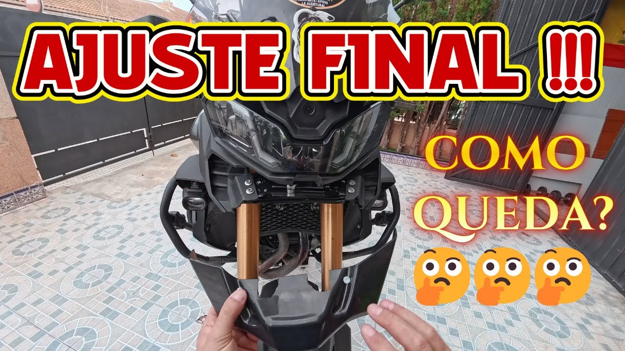 VOGE 900 : ajuste final PICO PATO! Como queda?
