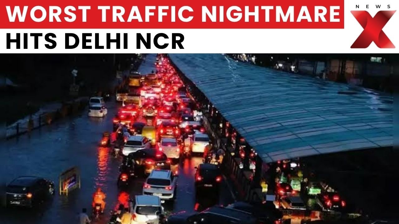 Monsoon Fury In Delhi NCR: Waterlogged Roads Bring City Traffic To A Absolute Crawl