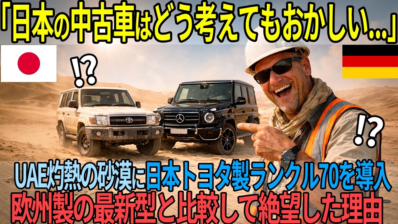 「日本者に負けるわけない」UAEの石油会社がメルセデスG63 AMG製3000万円最新機とランクル製30年落ち中古を導入した結果【海外の反応】