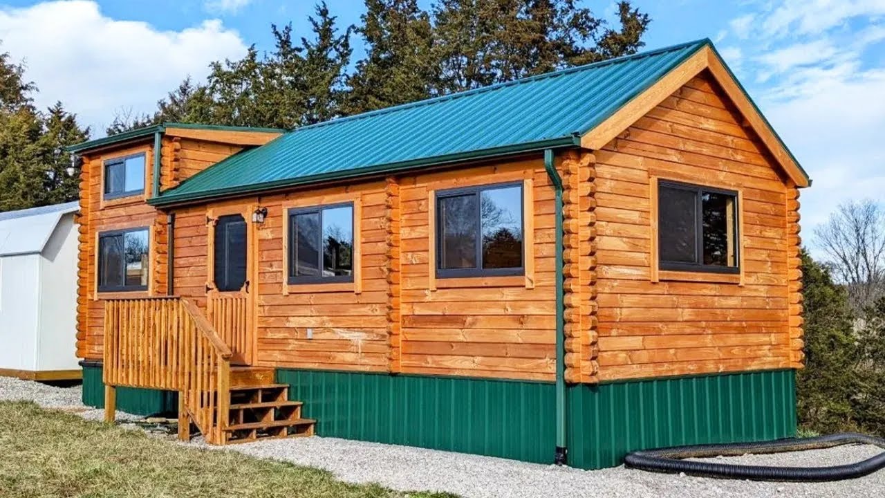 Beautiful Cozy Brand New Log Cabin on Wheels for Sale