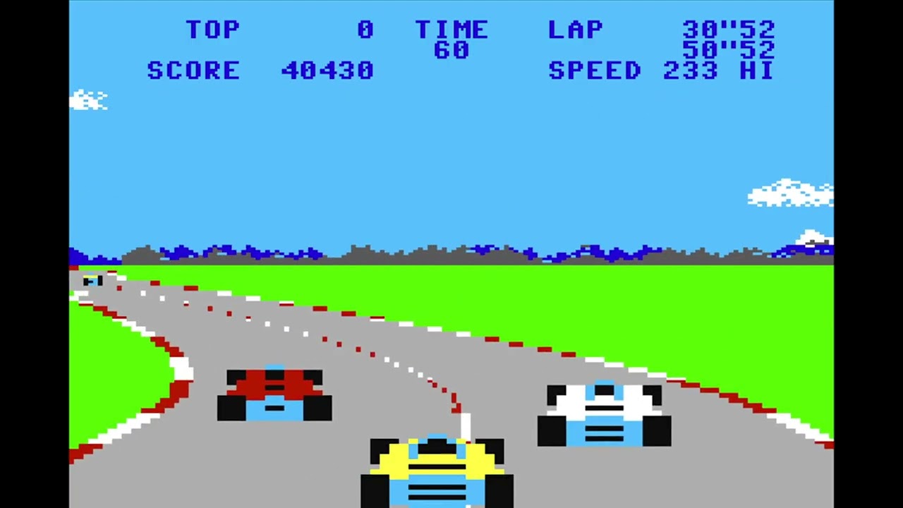 Pole Position Gameplay on the Commodore 64 on October 19, 2025