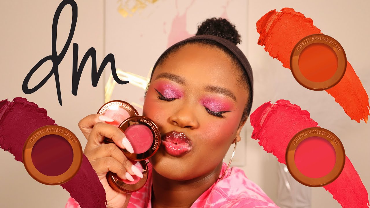 TRYING THE NEW DANESSA MYRICKS BLURRING BALM POWDER FLUSHED BLUSHES!