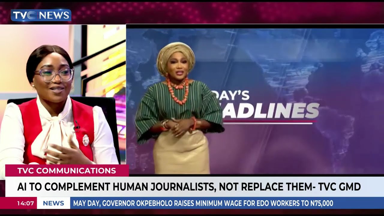 CEO Victoria Ajayi Gives Insight On AI-Powered Anchors, As TVC Takes Lead In Tech-Driven Journalism