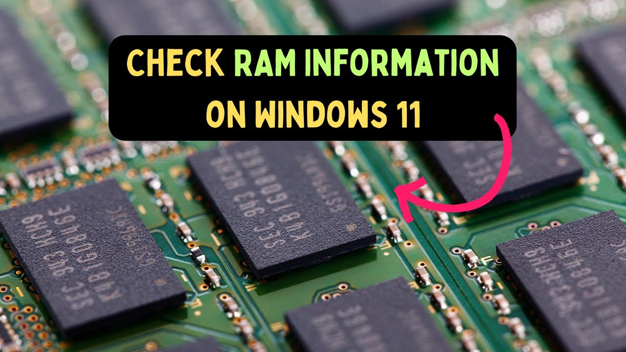 How to Check RAM Information on Windows 11