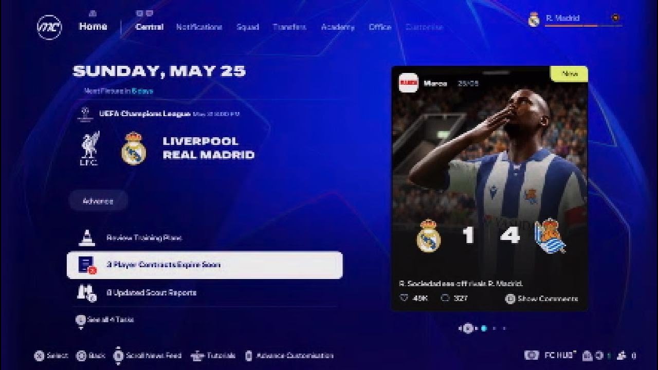 Champions of Europe watch the best team in the world