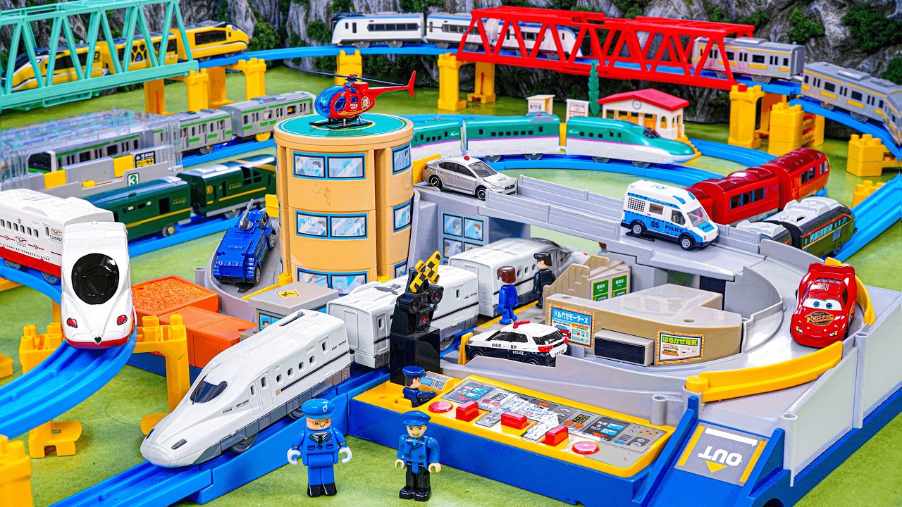 Plarail Shinkansen ☆ Construction of multi-purpose Takara Tomy 3-lane Subway Base Control Center