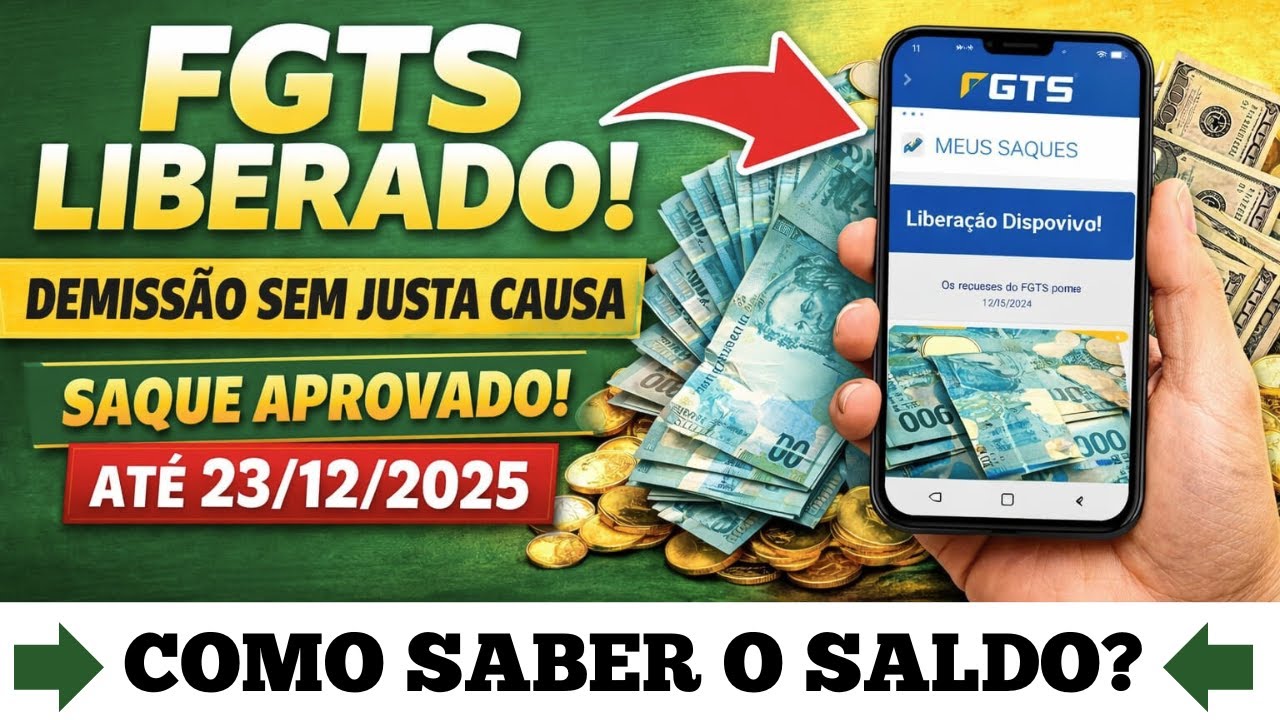 Novo saque do FGTS, Dinheiro já está Disponível.