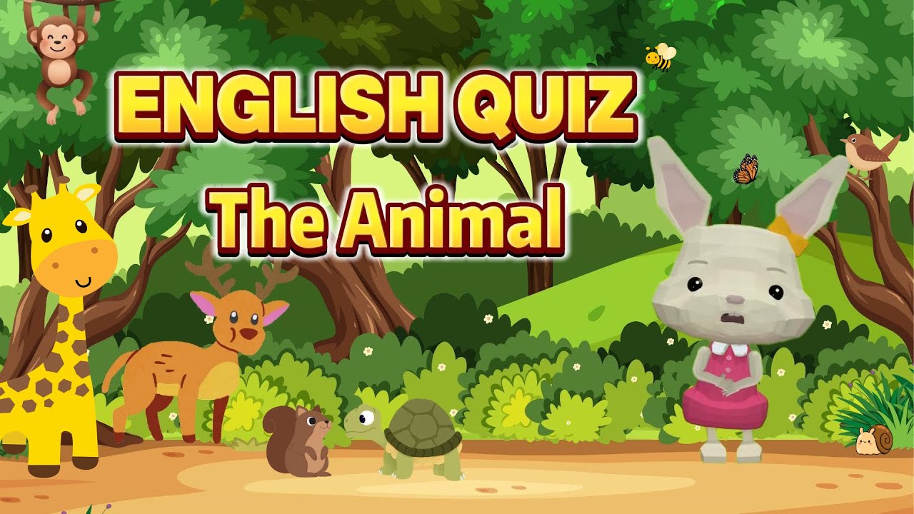Fun English Quiz &ndash; The Animals 🐮 | Preschool & Pre-K Learning | Educational Video