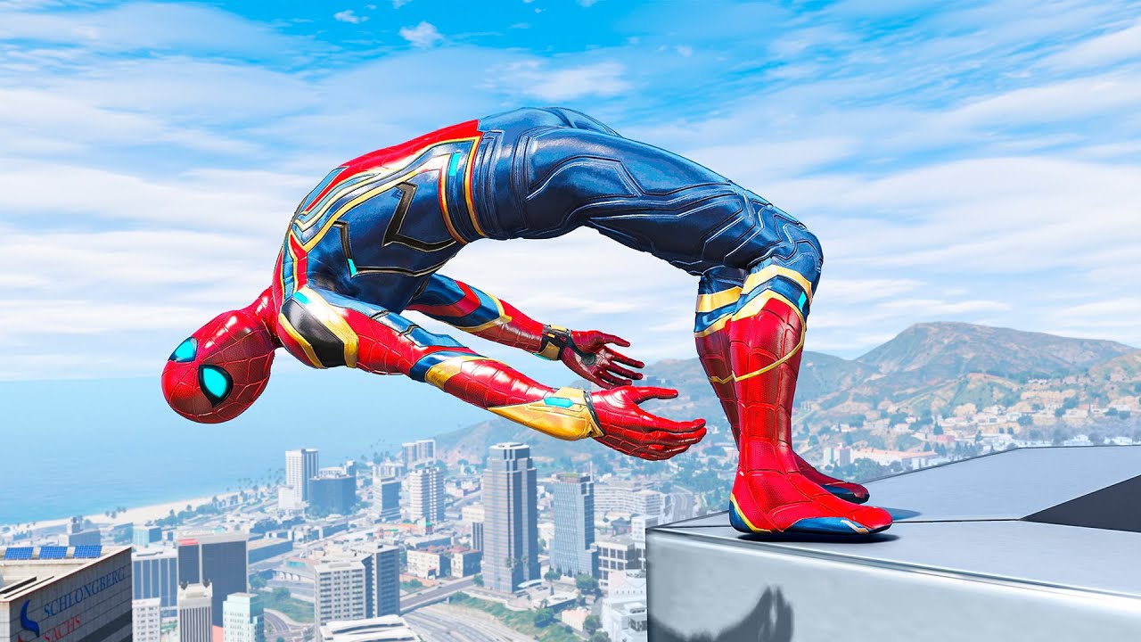 GTA 5 Spiderman Epic Ragdolls, Fails (Ragdolls Physics)
