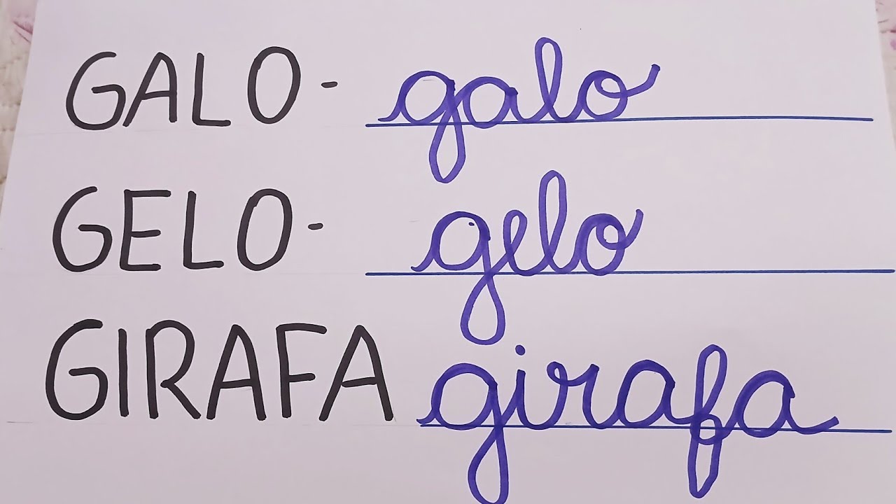 Aprender a Ler e Escrever com a Letra cursiva| #Alfabetização | Aula 8