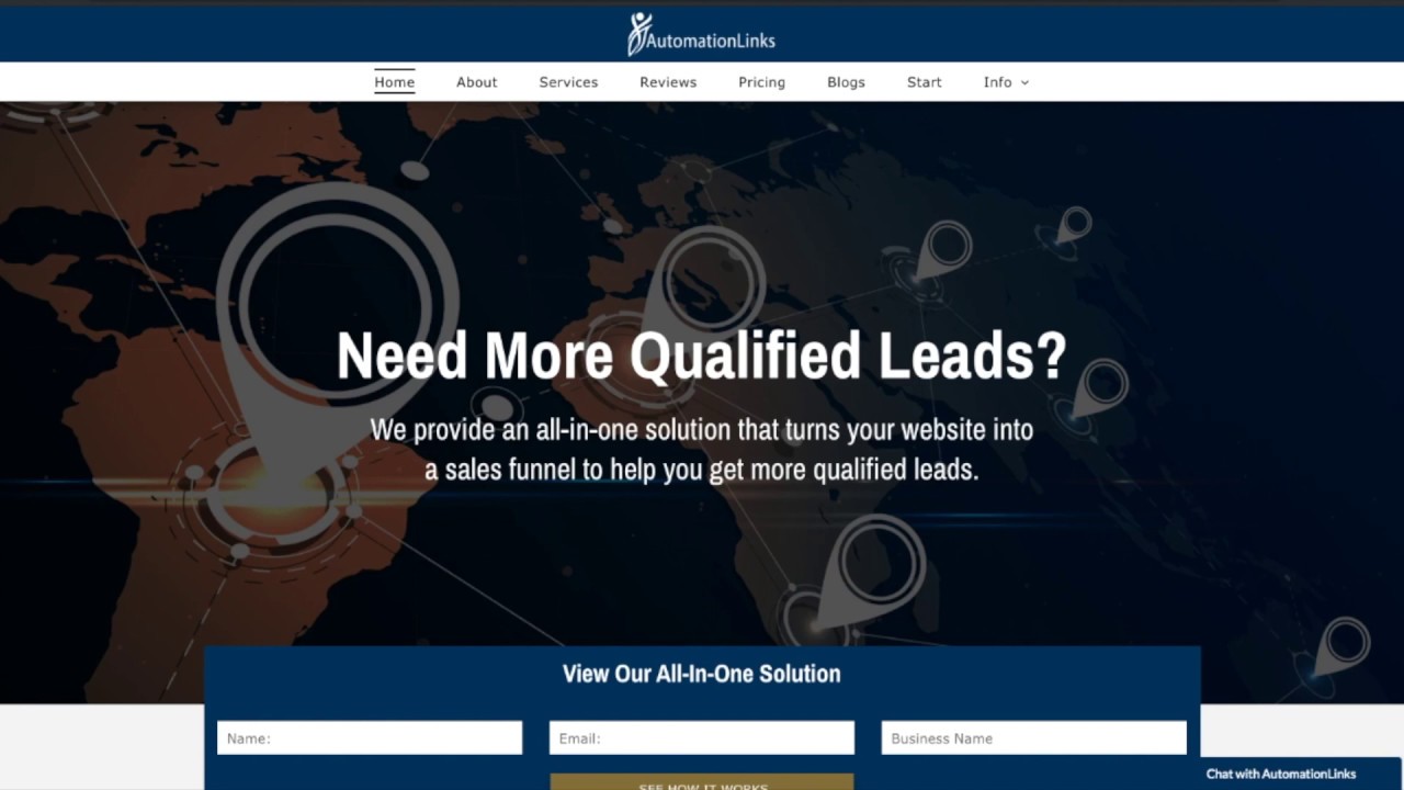 Login and Edit your AutomationLinks Website